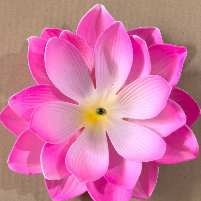 Artificial Lotus Flower, 11" Diameter, Plastic DIY Decorative Petal, Bulk Discounts Available
