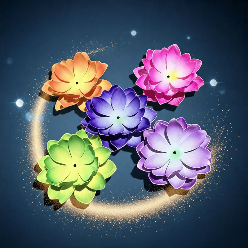 Artificial Lotus Flower, 11" Diameter, Plastic DIY Decorative Petal, Bulk Discounts Available