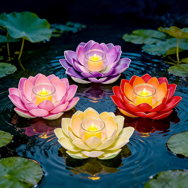 Artificial Lotus Flower, 11" Diameter, Plastic DIY Decorative Petal, Bulk Discounts Available
