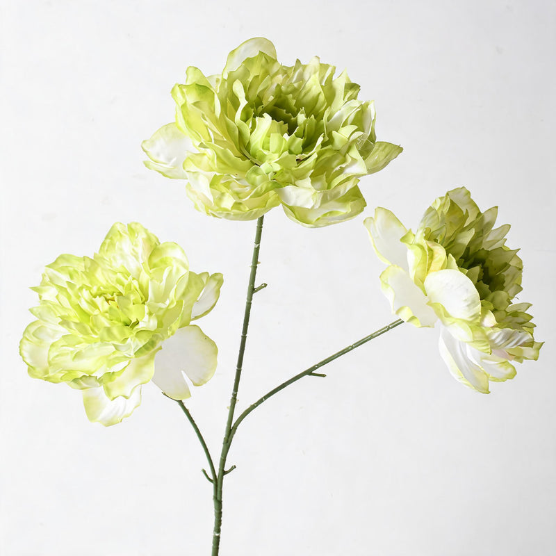 Artificial Peony Bush, 3 Blooms, 26" Tall, Wedding & Home Decor, Allergy-Free, Pet-Safe, Plastic, Bulk Discounts Available