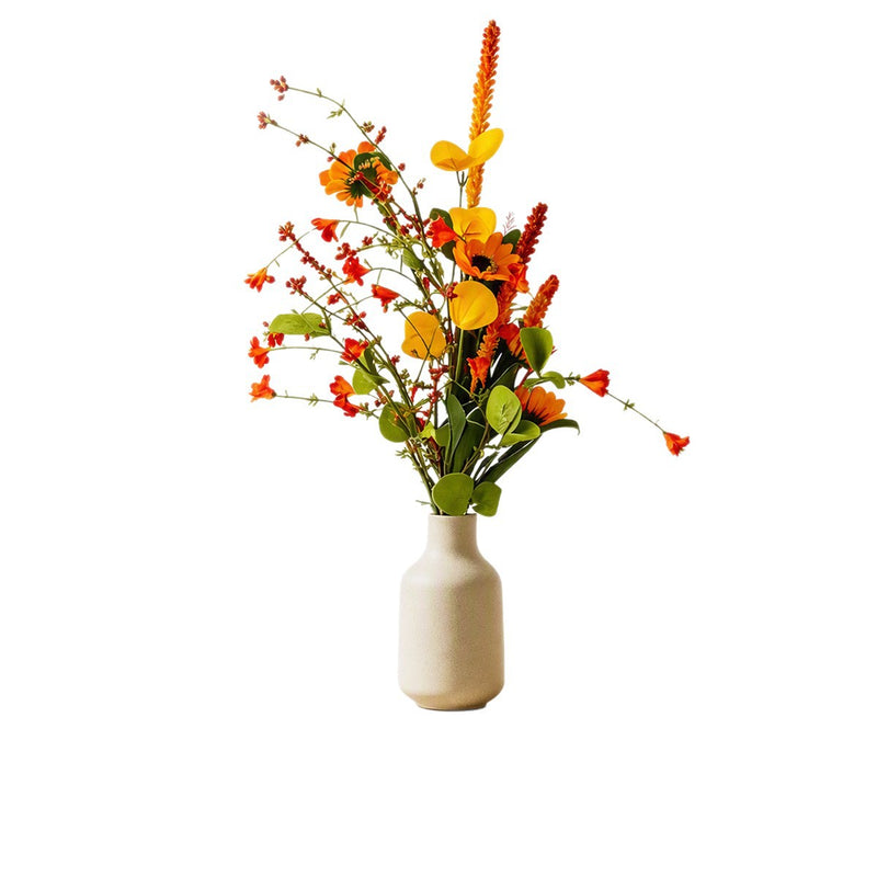 Faux Daisy Wildflower Bush, 30" Tall Artificial Flowers for Home Decor, Wedding Centerpieces & Seasonal Displays, Realistic Fake Flowers Indoor Use