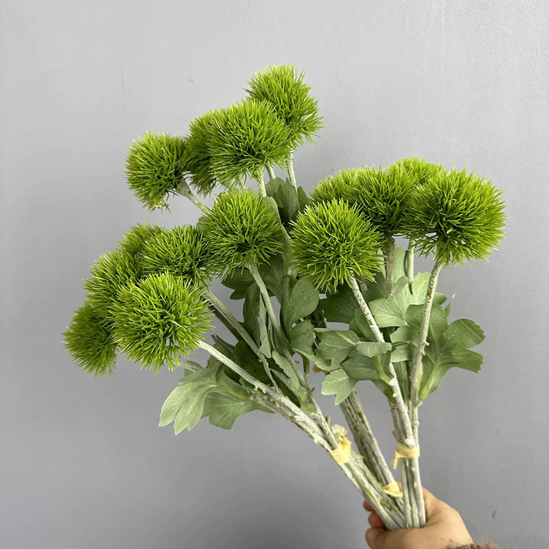 Artificial Dandelion Bouquet, 6 Stems Realistic Fake Flowers, 20" Rustic Farmhouse Decor for Wedding Centerpieces, Home & Commercial Displays