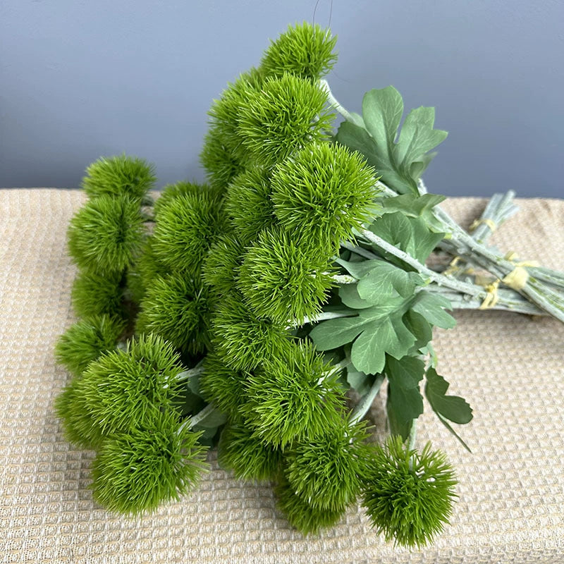 Artificial Dandelion Bouquet, 6 Stems Realistic Fake Flowers, 20" Rustic Farmhouse Decor for Wedding Centerpieces, Home & Commercial Displays