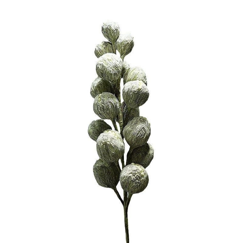 Artificial Foam Green Forbidden Fruit Stem, Single Stem, 39", Realistic Faux Fruit Decor for Office, Commercial Spaces & Displays