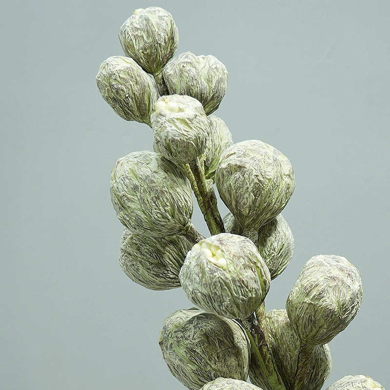 Artificial Foam Green Forbidden Fruit Stem, Single Stem, 39", Realistic Faux Fruit Decor for Office, Commercial Spaces & Displays