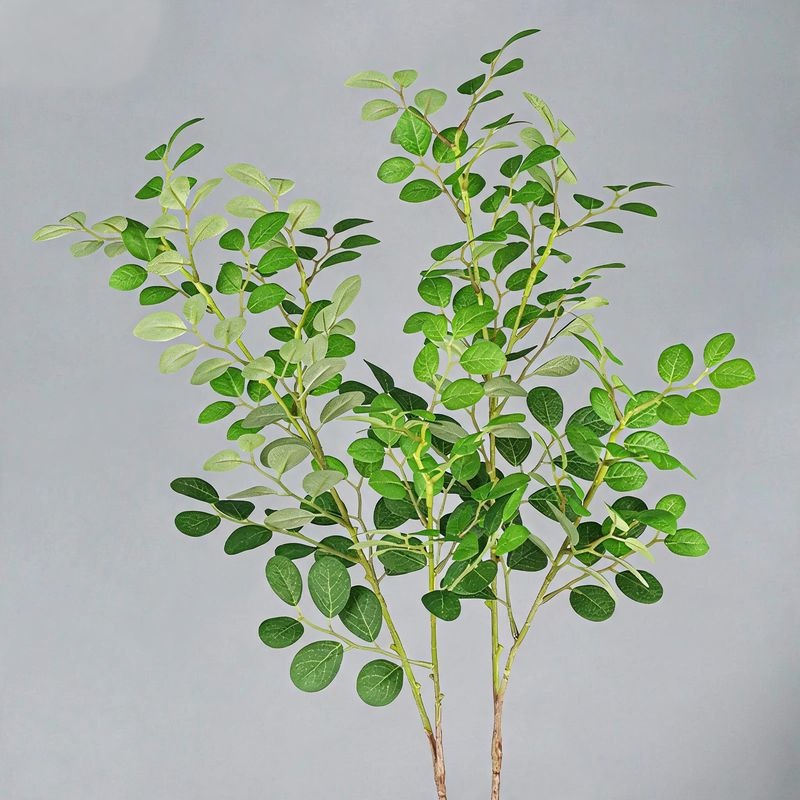 Artificial Red Loropetalum Leaves, 2 Stems per Pack, 26" Tall, Plastic, Indoor Decor for Home, Office, or Events