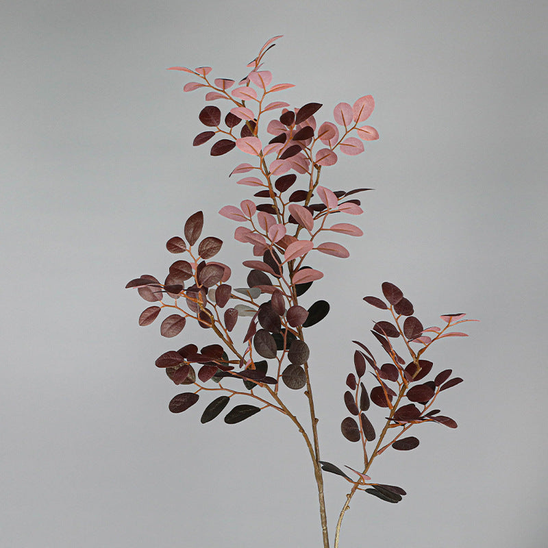 Artificial Red Loropetalum Leaves, 2 Stems per Pack, 26" Tall, Plastic, Indoor Decor for Home, Office, or Events