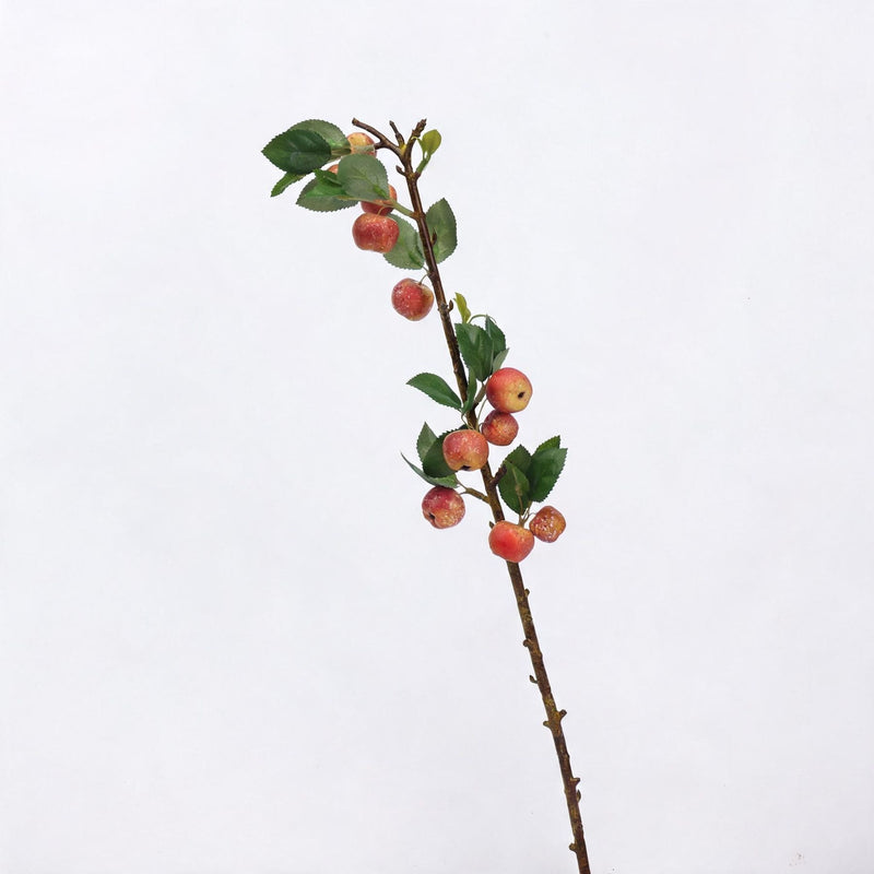 Artificial Green Apple Branch, Single Stem, 24", Plastic, Home Decor, Wedding & Event Styling