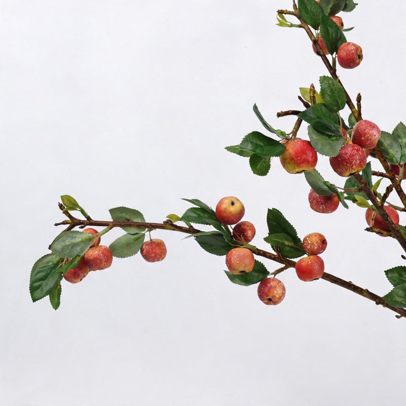 Artificial Green Apple Branch, Single Stem, 24", Plastic, Home Decor, Wedding & Event Styling