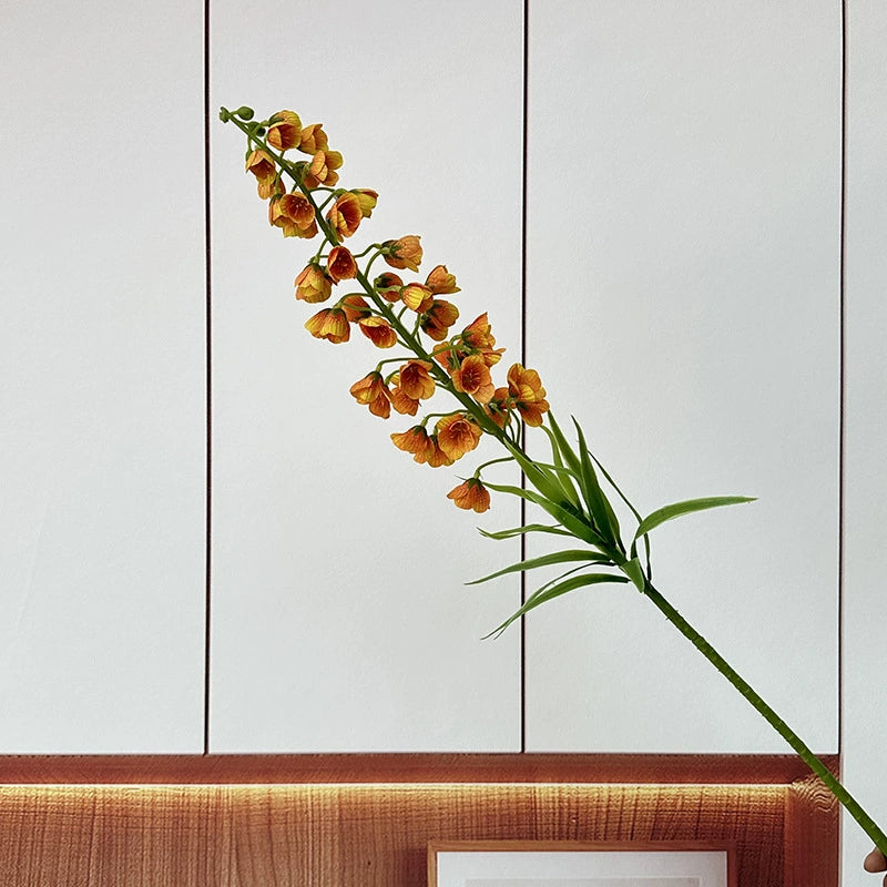 Single Stem Lily of the Valley Artificial Flowers, 30" Silk Bell Shaped Blooms, Set of 47 Flowers, Modern Home Decor, Wedding & Event Styling