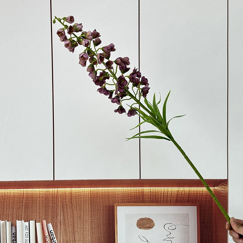 Single Stem Lily of the Valley Artificial Flowers, 30" Silk Bell Shaped Blooms, Set of 47 Flowers, Modern Home Decor, Wedding & Event Styling