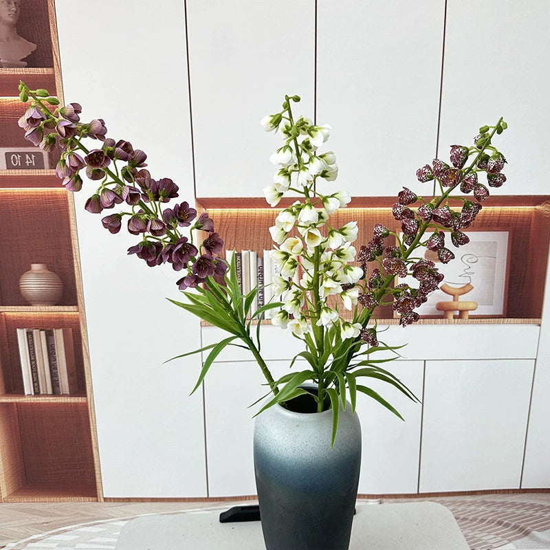 Single Stem Lily of the Valley Artificial Flowers, 30" Silk Bell Shaped Blooms, Set of 47 Flowers, Modern Home Decor, Wedding & Event Styling