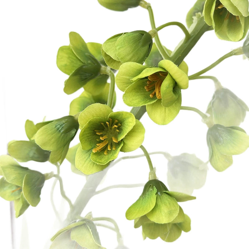 Single Stem Lily of the Valley Artificial Flowers, 30" Silk Bell Shaped Blooms, Set of 47 Flowers, Modern Home Decor, Wedding & Event Styling