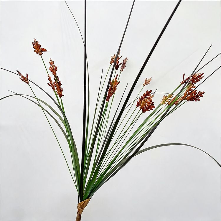 Artificial Umbrella Grass Fountain Grass Stems, Set of 2, 53" Tall, Modern Home Decor, Office, Hotel, or Commercial Space Decoration, Indoor Use