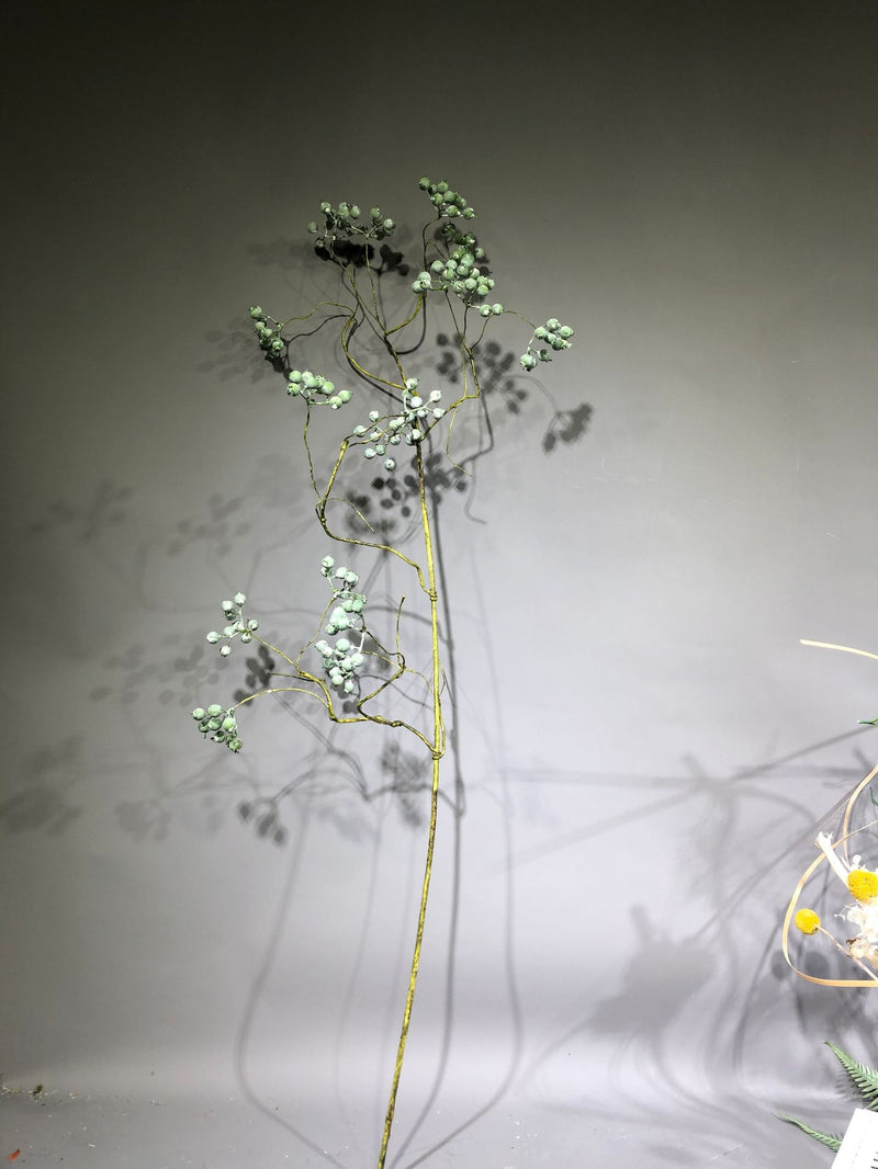 Artificial Mulberry Stems, Realistic Faux Greenery Branches, 31" Single Stem Berries for Wedding Centerpieces, Home Decor, Floral Arrangements