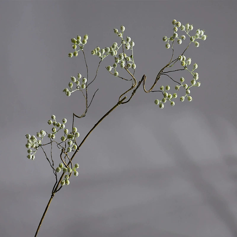 Artificial Mulberry Stems, Realistic Faux Greenery Branches, 31" Single Stem Berries for Wedding Centerpieces, Home Decor, Floral Arrangements