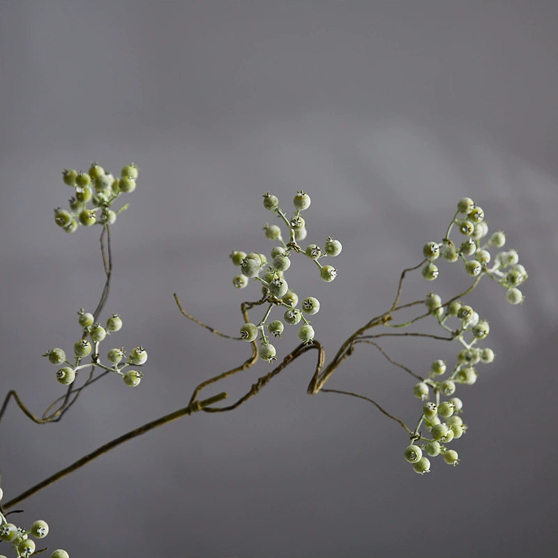Artificial Mulberry Stems, Realistic Faux Greenery Branches, 31" Single Stem Berries for Wedding Centerpieces, Home Decor, Floral Arrangements