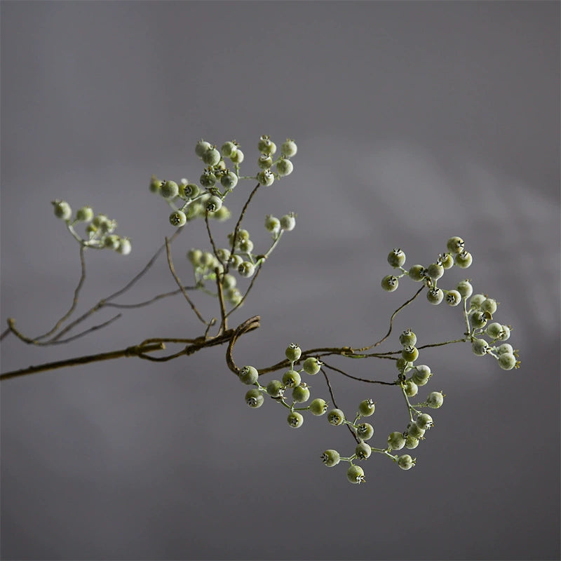 Artificial Mulberry Stems, Realistic Faux Greenery Branches, 31" Single Stem Berries for Wedding Centerpieces, Home Decor, Floral Arrangements