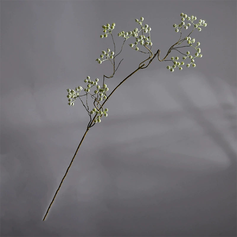 Artificial Mulberry Stems, Realistic Faux Greenery Branches, 31" Single Stem Berries for Wedding Centerpieces, Home Decor, Floral Arrangements