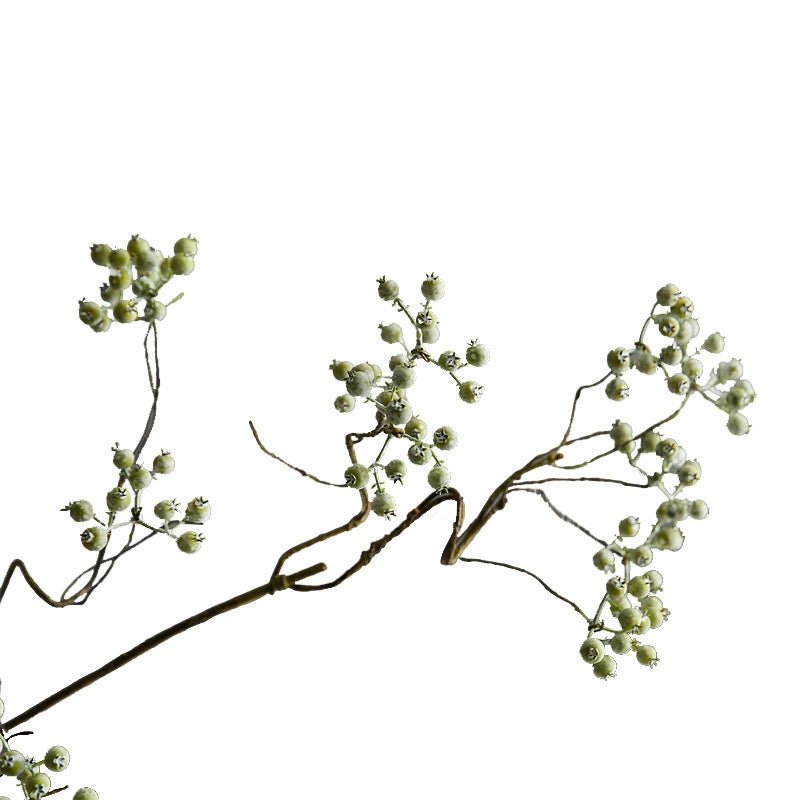 Artificial Mulberry Stems, Realistic Faux Greenery Branches, 31" Single Stem Berries for Wedding Centerpieces, Home Decor, Floral Arrangements