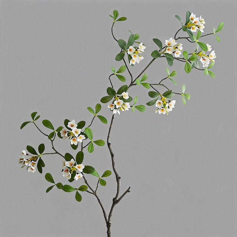 Artificial Island Flower Single Stem, 45" Silk Faux Floral, Light Luxury Decor for Home, Wedding, Office