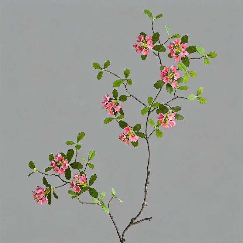 Artificial Island Flower Single Stem, 45" Silk Faux Floral, Light Luxury Decor for Home, Wedding, Office