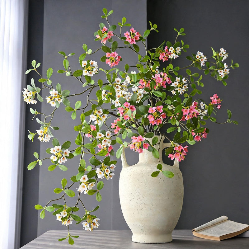 Artificial Island Flower Single Stem, 45" Silk Faux Floral, Light Luxury Decor for Home, Wedding, Office