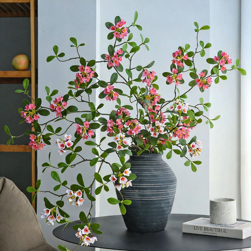 Artificial Island Flower Single Stem, 45" Silk Faux Floral, Light Luxury Decor for Home, Wedding, Office