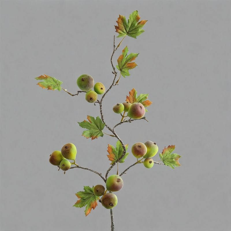 Artificial Fiddle Leaf Fig Branch, 40" Tall, Modern Indoor Decor, Realistic Faux Greenery for Home, Office, or Events