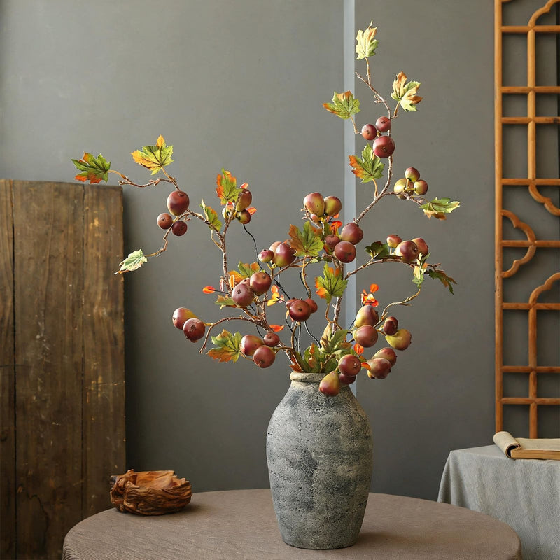 Artificial Fiddle Leaf Fig Branch, 40" Tall, Modern Indoor Decor, Realistic Faux Greenery for Home, Office, or Events