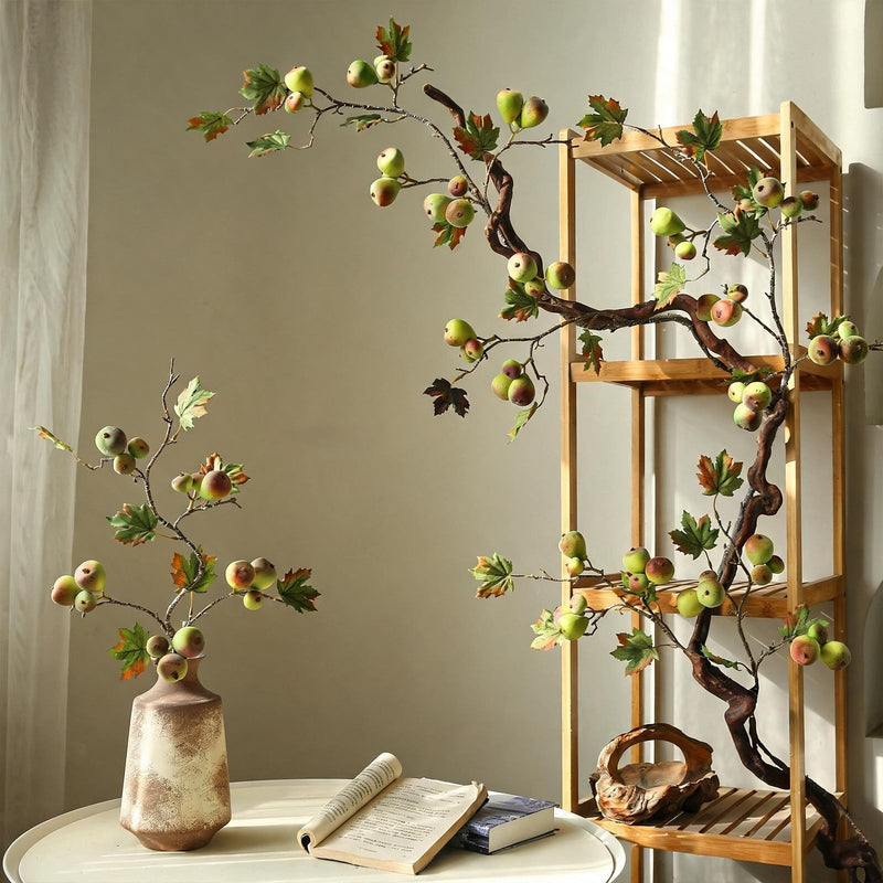 Artificial Fiddle Leaf Fig Branch, 40" Tall, Modern Indoor Decor, Realistic Faux Greenery for Home, Office, or Events
