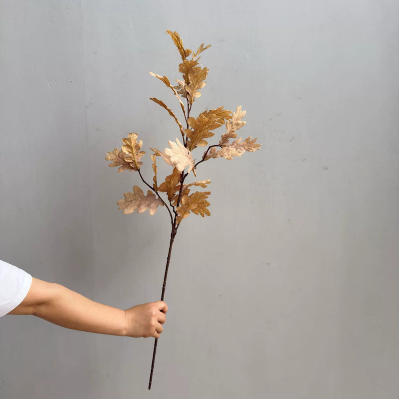 Single Stem Faux Elephant Ear Leaf, 39" Tall, PE/PVC Material, Scandinavian Style, Indoor Decor for Home, Office, or Events