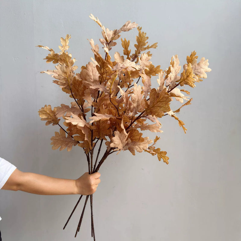 Single Stem Faux Elephant Ear Leaf, 39" Tall, PE/PVC Material, Scandinavian Style, Indoor Decor for Home, Office, or Events