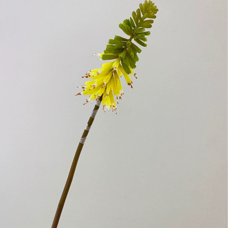 Single Stem Artificial Torch Lily, 28" Silk Flower for Home Decor, Wedding Arrangements, and Commercial Displays