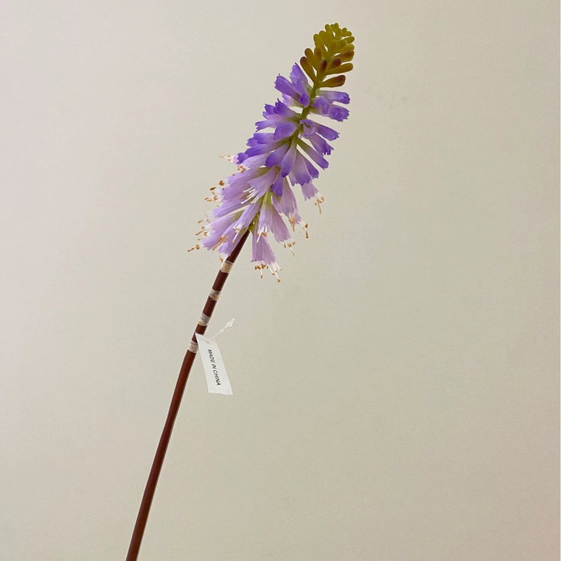 Single Stem Artificial Torch Lily, 28" Silk Flower for Home Decor, Wedding Arrangements, and Commercial Displays