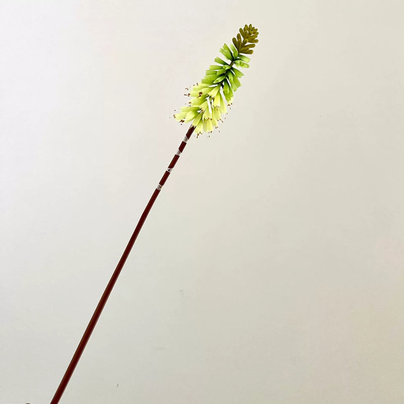 Single Stem Artificial Torch Lily, 28" Silk Flower for Home Decor, Wedding Arrangements, and Commercial Displays