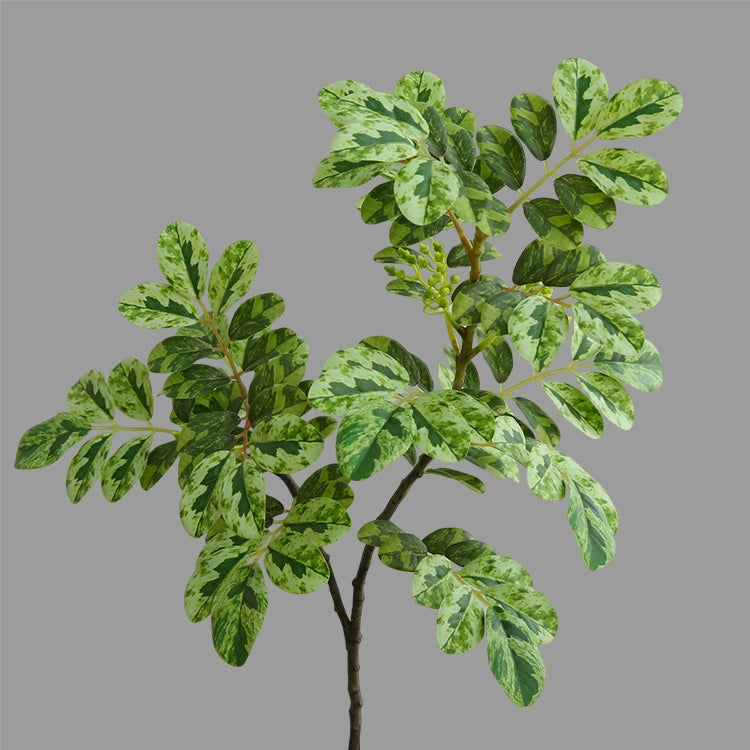 Artificial Snowflake Leaf Greenery, 28" Single Stem, Modern Home Decor for Living Room, Office, or Wedding Styling