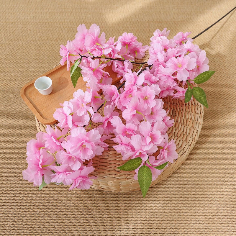 39" Artificial Cherry Blossom Branch, Silk Wedding Decoration, Home Decor, DIY Floral Arrangements
