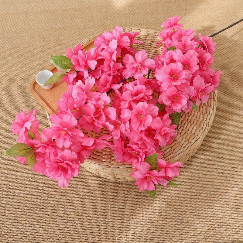 39" Artificial Cherry Blossom Branch, Silk Wedding Decoration, Home Decor, DIY Floral Arrangements