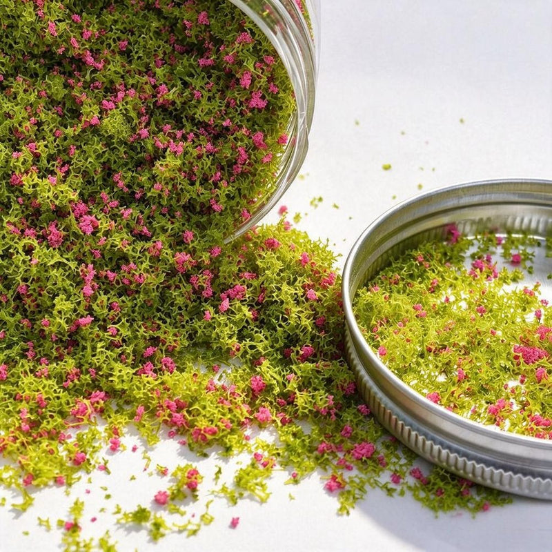 Mixed Pollen Artificial Flower Clusters, 1-3mm Length, DIY Craft & Micro Landscape Decor, 10 Colors Available
