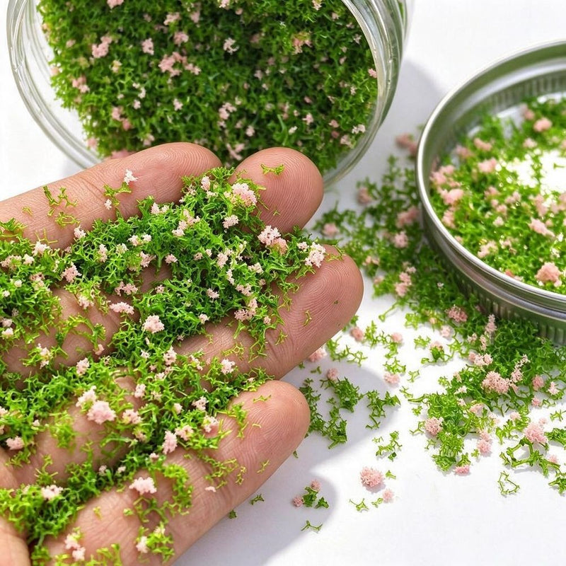 Mixed Pollen Artificial Flower Clusters, 1-3mm Length, DIY Craft & Micro Landscape Decor, 10 Colors Available