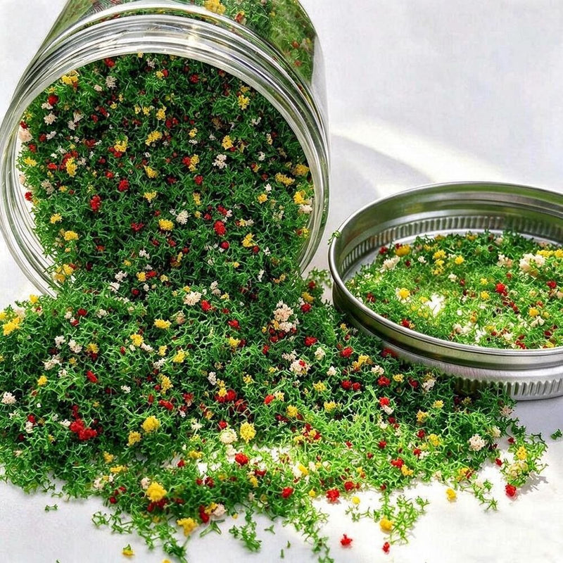 Mixed Pollen Artificial Flower Clusters, 1-3mm Length, DIY Craft & Micro Landscape Decor, 10 Colors Available
