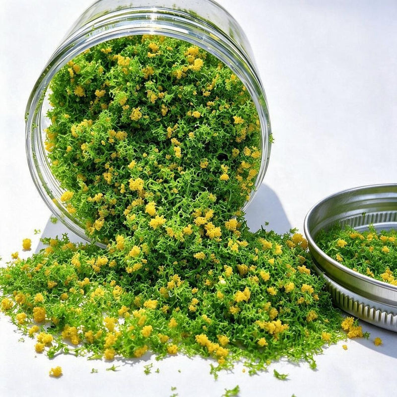 Mixed Pollen Artificial Flower Clusters, 1-3mm Length, DIY Craft & Micro Landscape Decor, 10 Colors Available