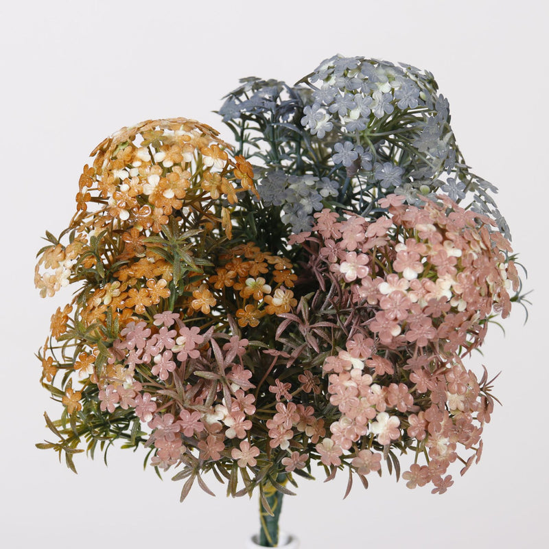 Artificial Chrysanthemum Bush, 12" Height, 7 Blooms, Perfect for Home Decor, DIY Weddings, Seasonal Displays
