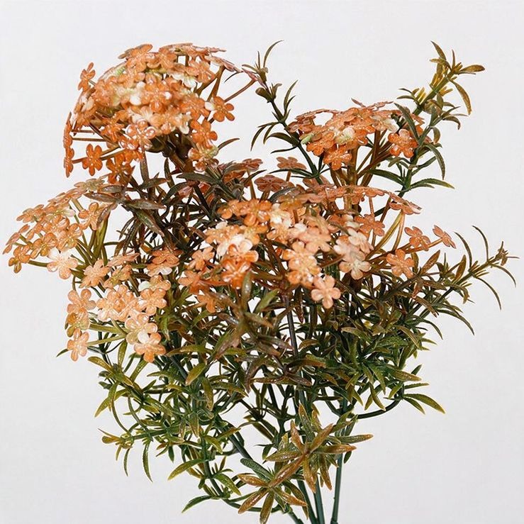 Artificial Chrysanthemum Bush, 12" Height, 7 Blooms, Perfect for Home Decor, DIY Weddings, Seasonal Displays