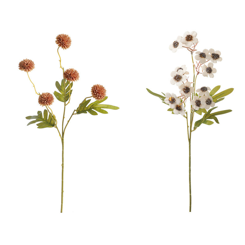 Artificial Dandelion and Plum Blossom Bouquet, 20" and 23" Silk Flowers, Modern Ins Style, Perfect for Home Decor, Weddings, and Events