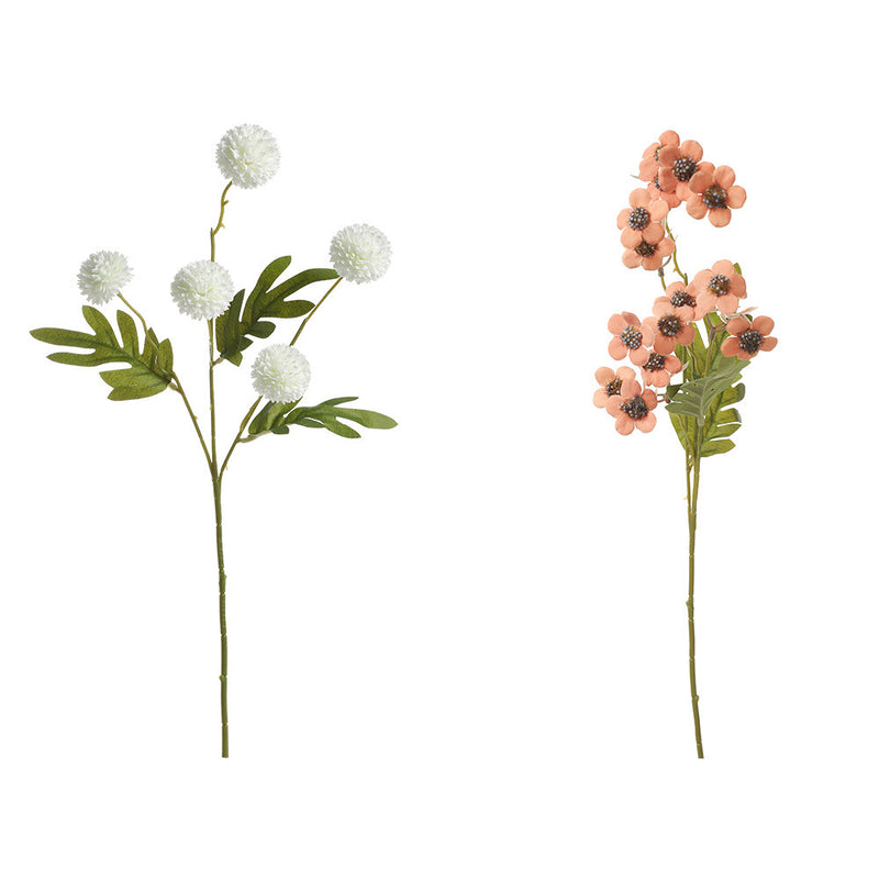 Artificial Dandelion and Plum Blossom Bouquet, 20" and 23" Silk Flowers, Modern Ins Style, Perfect for Home Decor, Weddings, and Events