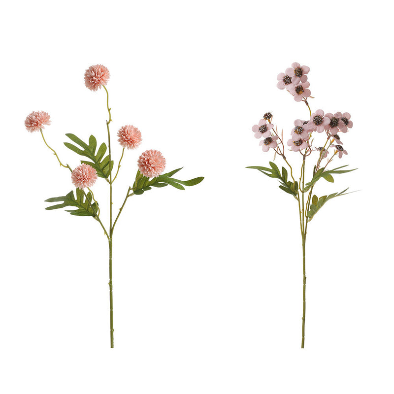 Artificial Dandelion and Plum Blossom Bouquet, 20" and 23" Silk Flowers, Modern Ins Style, Perfect for Home Decor, Weddings, and Events