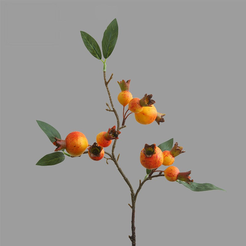 Artificial Pomegranate Bouquet, 39" Tall, Silk Flower Arrangement for Home Decor, Wedding, and Commercial Use