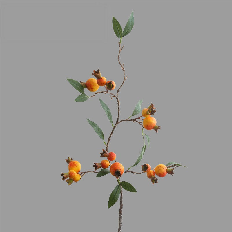 Artificial Pomegranate Bouquet, 39" Tall, Silk Flower Arrangement for Home Decor, Wedding, and Commercial Use